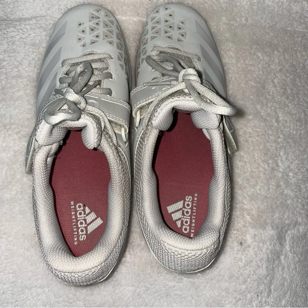 Size 8 Men Adidas Powerlift 3.1 Grey Weight Training Gym Shoes
